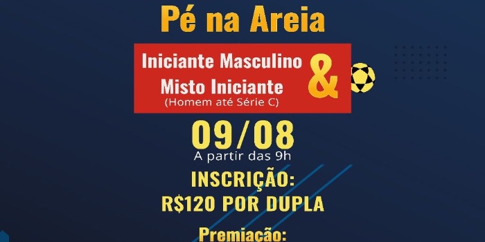 Pé na areia